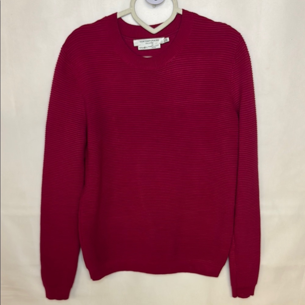 3. Contemporaine by Simons Cowl Neck ribbed Sweater size M
